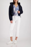 Blouse with floral pattern