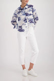 Straight-leg jeans with frayed details