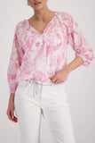 Blouse with floral pattern