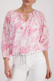 Blouse with floral pattern