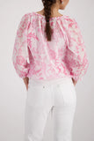 Blouse with floral pattern