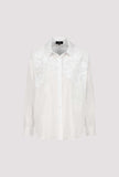 Blouse with flower embroidery