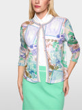 ‘Knitted in Germany’ printed cardigan