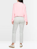 Loose-fitting blouse with V-neck
