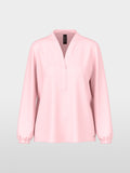 Loose-fitting blouse with V-neck