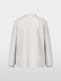 Loose-fitting blouse with V-neck