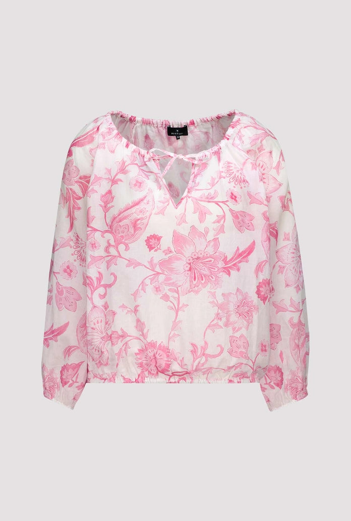 Blouse with floral pattern