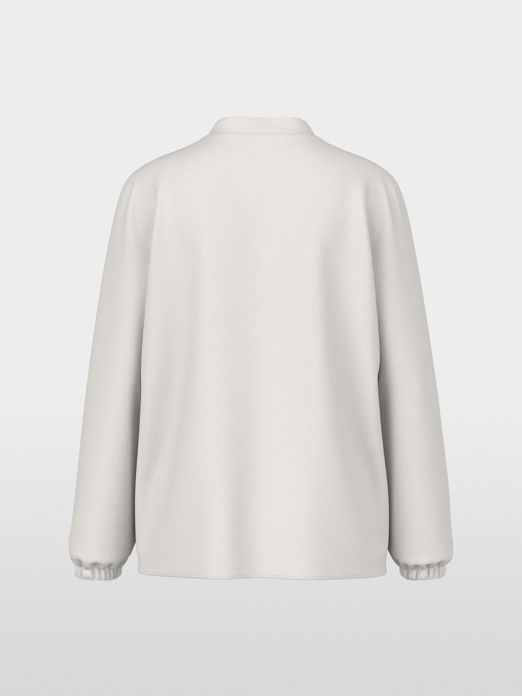 Loose-fitting blouse with V-neck